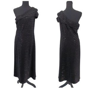 St. John Couture Beaded Gown "Caviar"